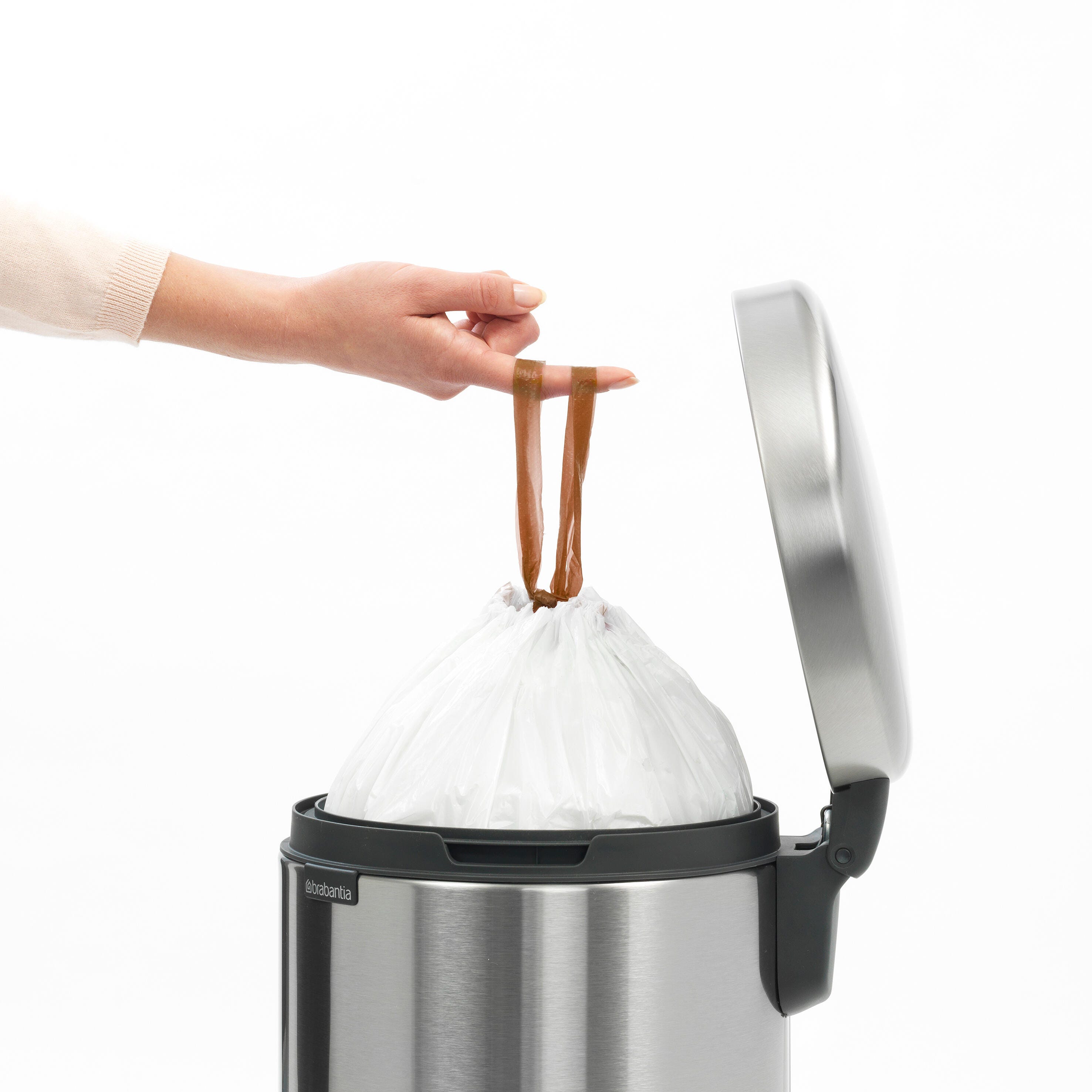 Kosz łazienkowy Brabantia Newicon szary L - 3