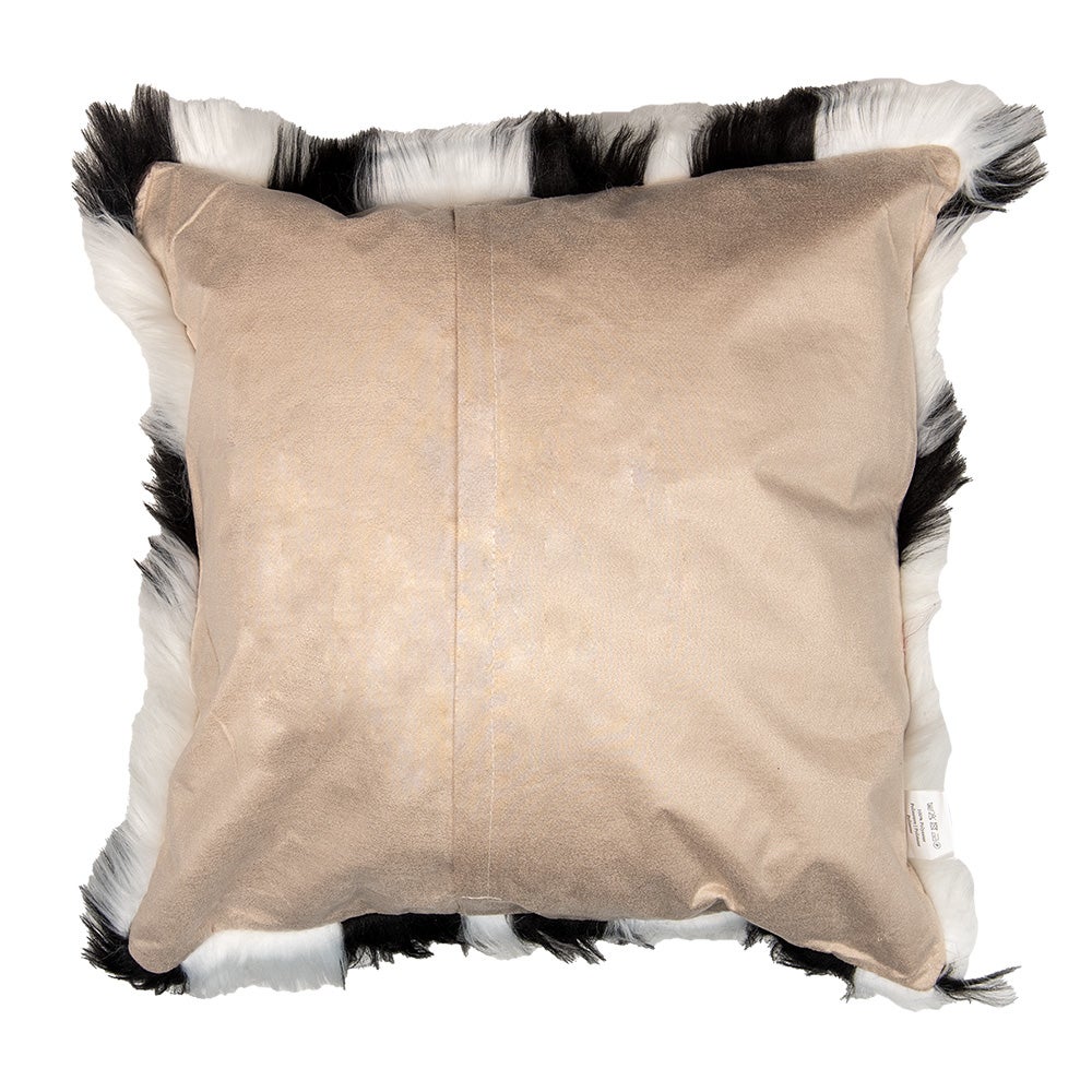 Clayre & Eef Housse de coussin 45x45 cm Blanc Noir - 2