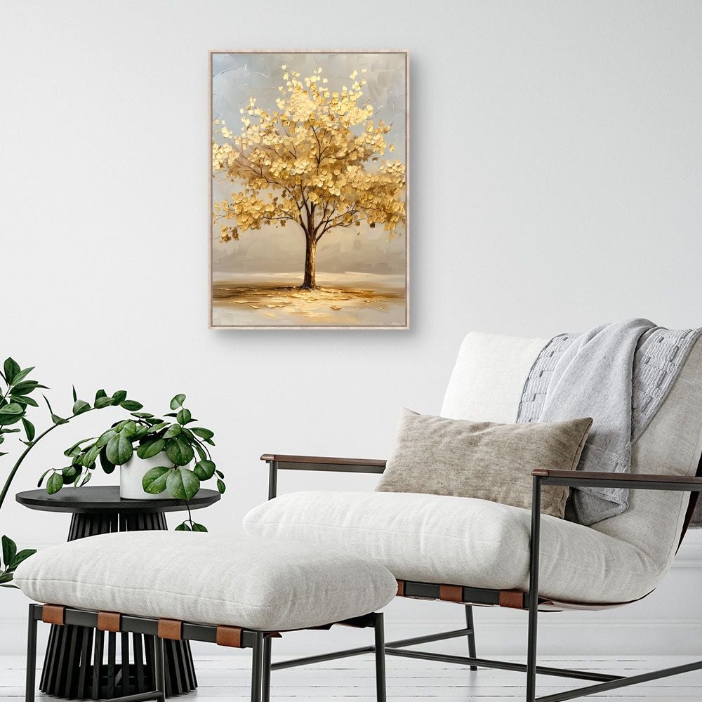 Toile encadrée Arbre éclatant / 50x70cm / Cadre Effet naturel / Fabriqué en France / Toile murale / DADA ART - 2