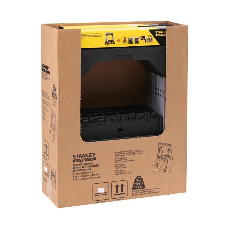 STANLEY Lot de 2 tréteaux bi-matière ajustables FatMax - 6