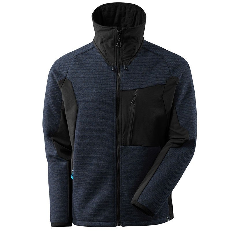 Veste En Cuir Véritable Et Tricot Côtelé Nygard Rouge Foncé Taille 4-6P - Neuve Avec Défauts