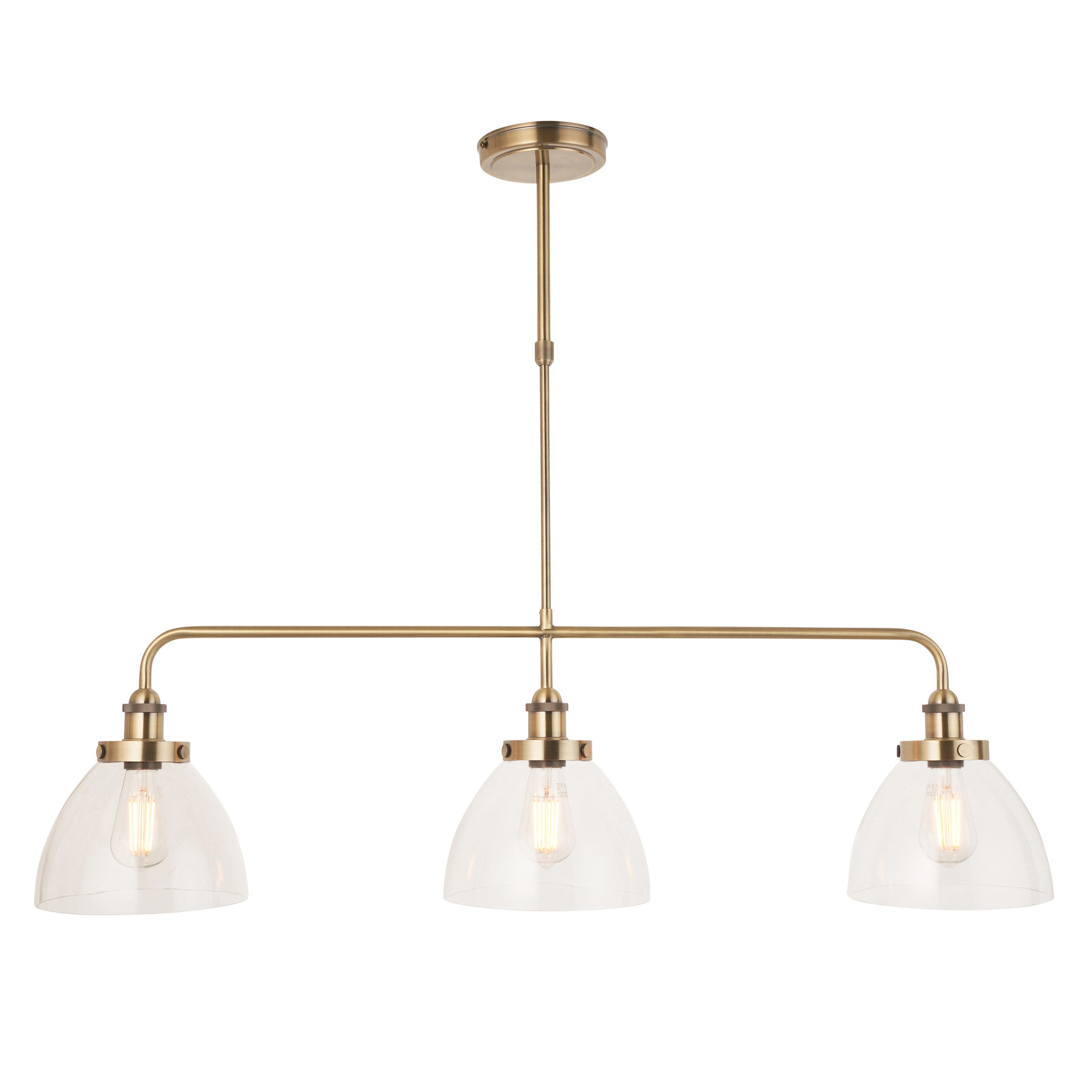 Lampa wisząca HANSEN antyczna mosiężna 3xE27x20W metal wym:83,7x111,5x22,5cm IP20 Endon