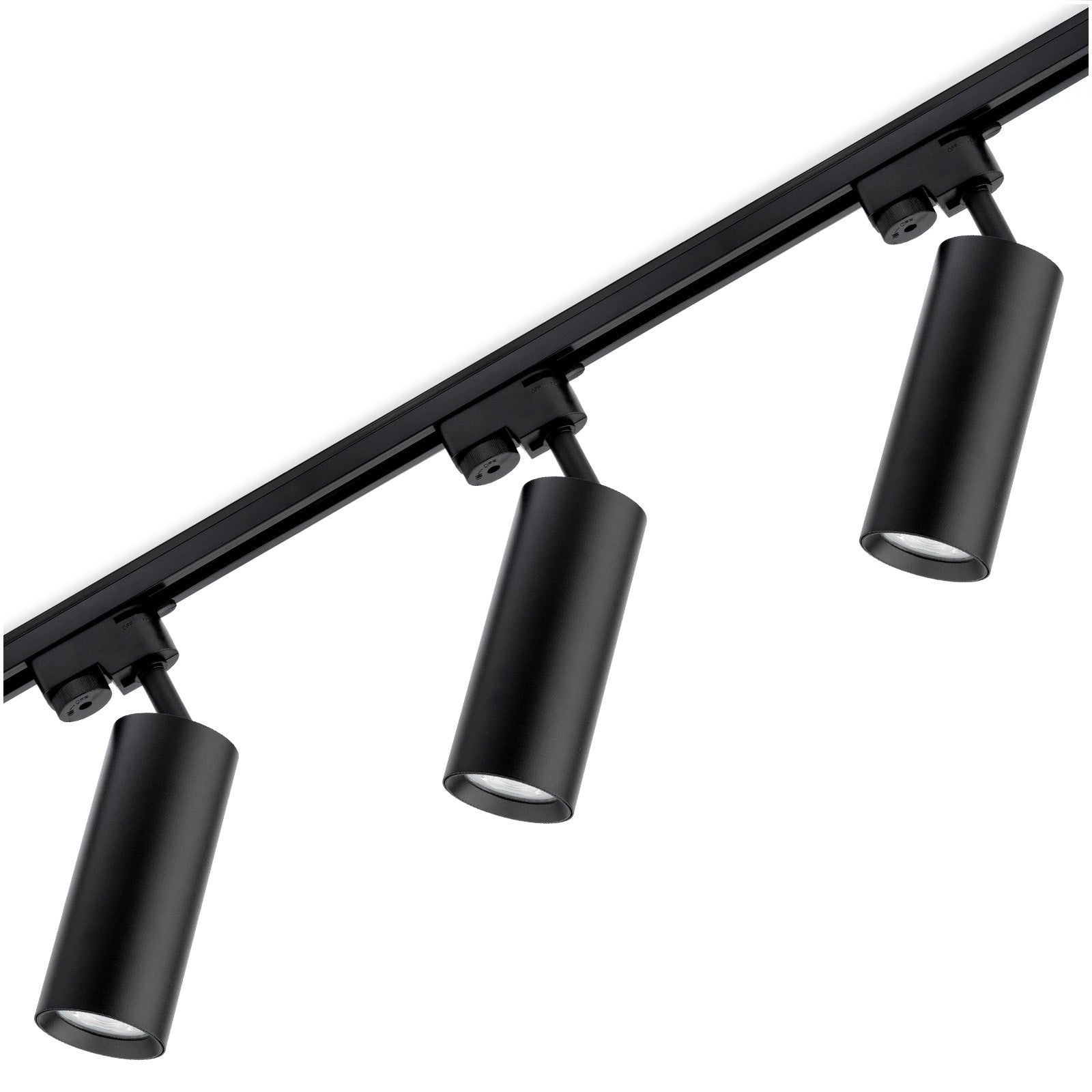 Zestaw Szyna Lumiled Oświetleniowa Szynoprzewód 1,5 m + 3x Reflektor Szynowy RITI GU10 Czarny