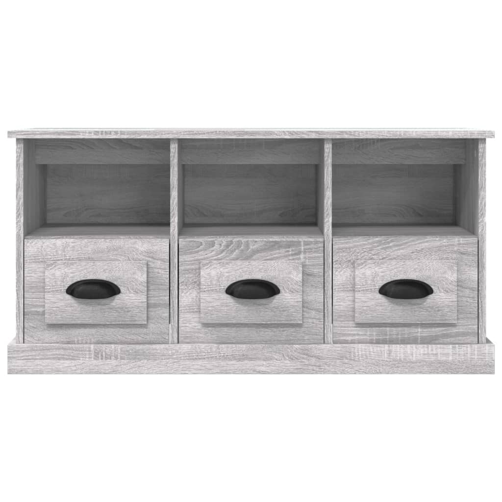 Meuble TV sonoma gris 100x35x50 cm bois d'ingénierie - COMFORTXL - 5