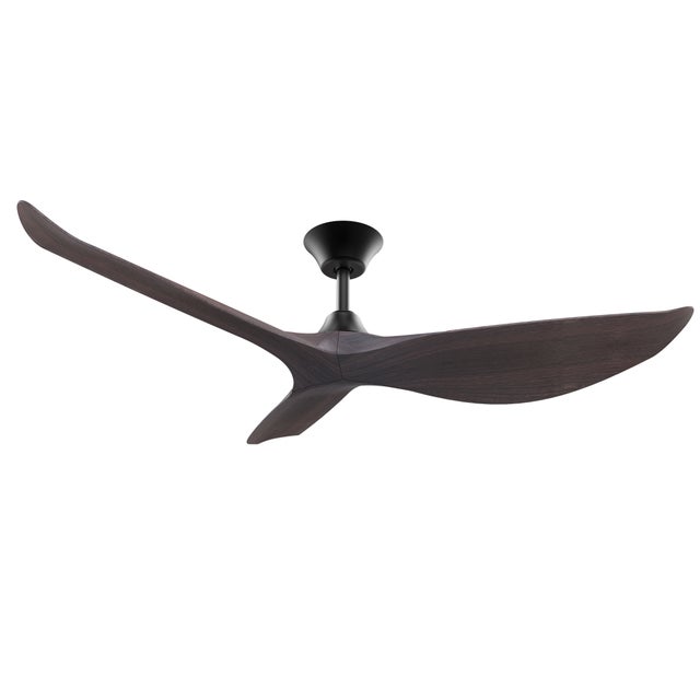 Ventilador de techo sin luz silencioso DC con mando PHYTON L negro 127 cm 6 velocidades interior