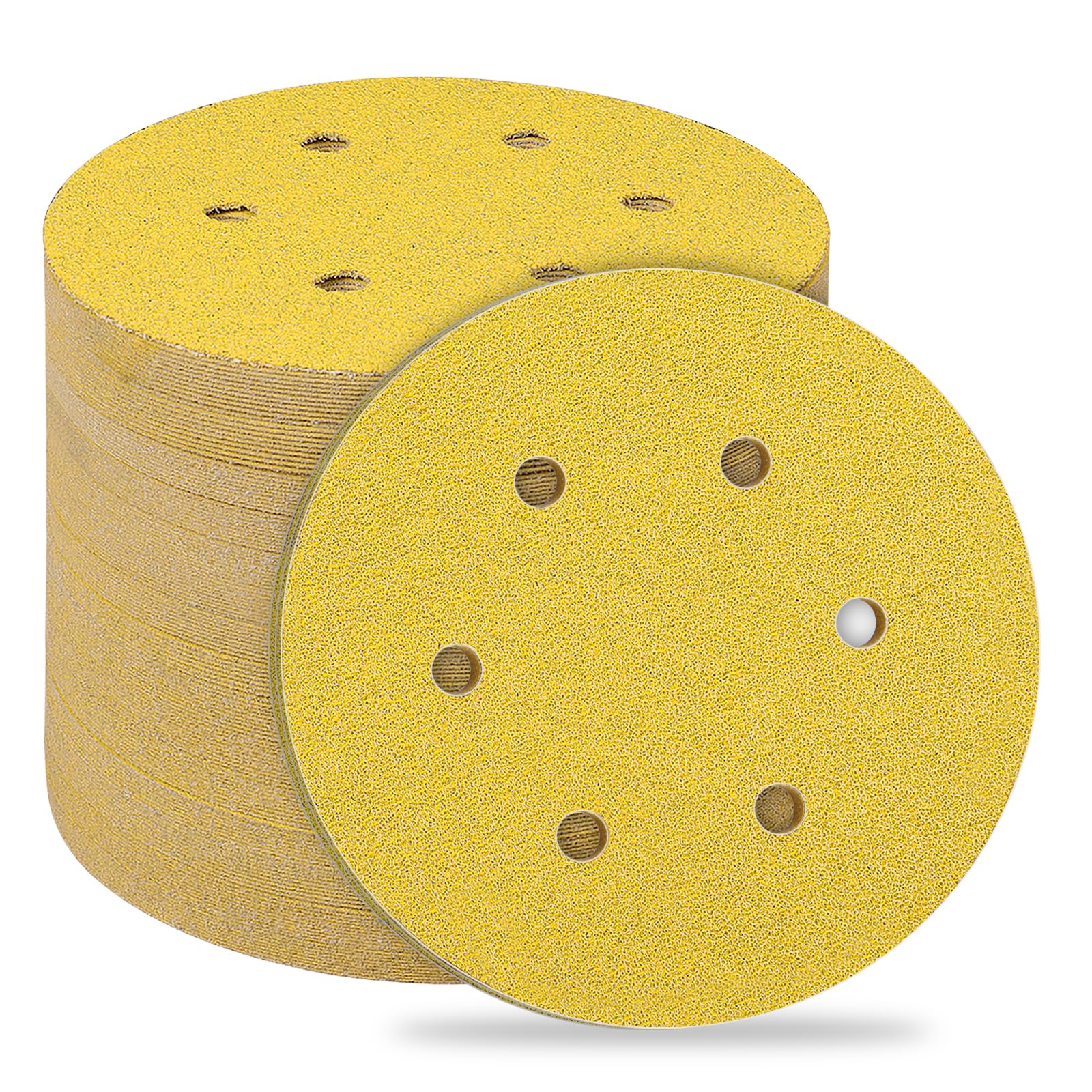 Disques à Poncer Mirka Abrasifs 180 Grains – 100 Disques Adhésifs 6 Pouces (sans Trou)