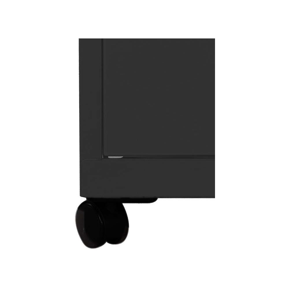 Caisson de rangement 3 tiroirs en acier sur roulettes anthracite Pierre Henry - 3