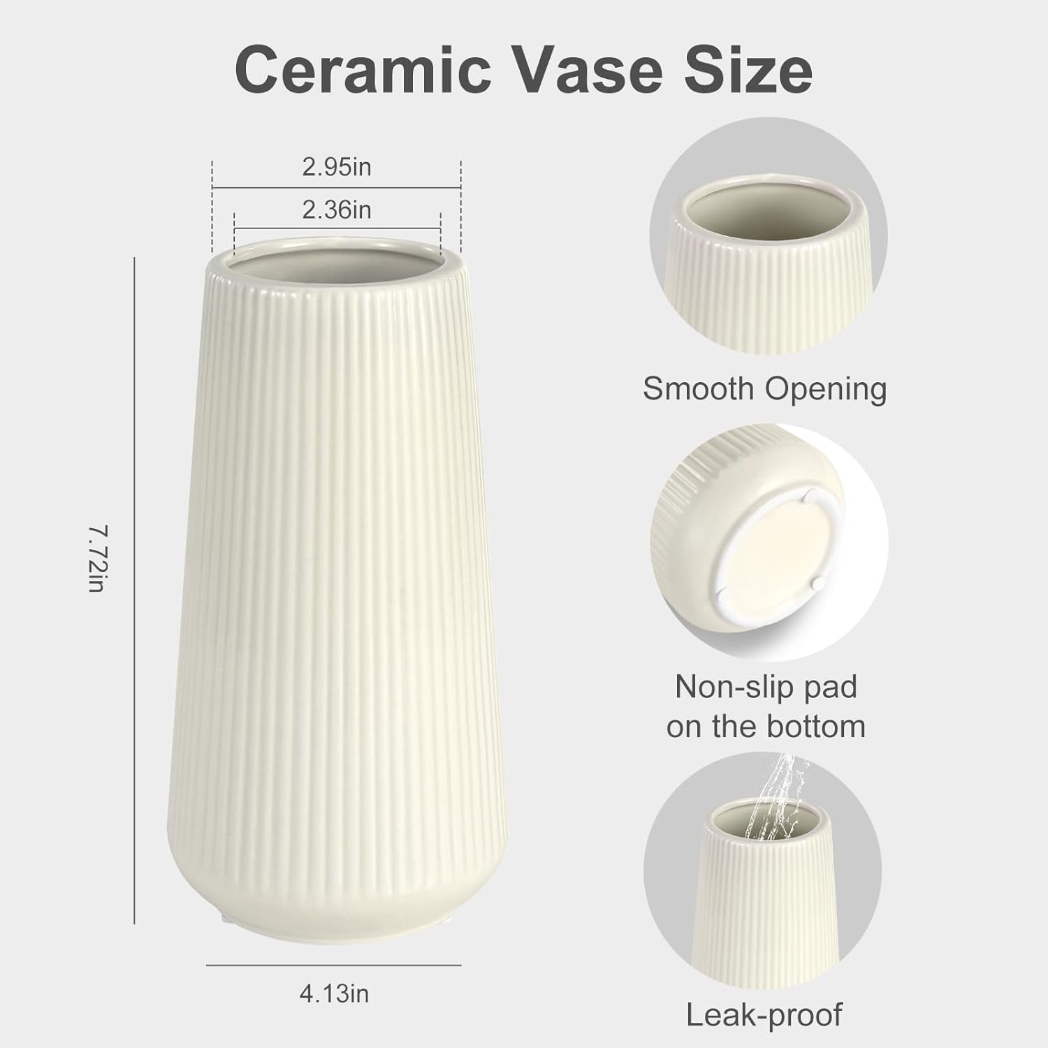 Vaso de cerâmica amarelo, um vasinho charmoso para flores de capim-dos-pampas, ideal para casa, sala de estar, mesa ou prateleira. - 4