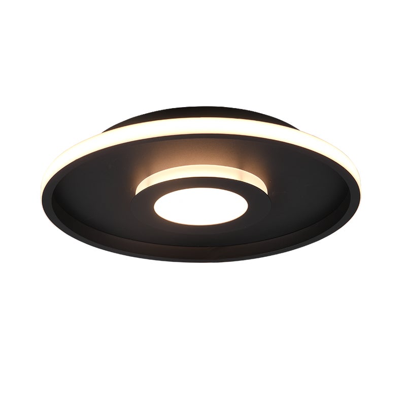 Plafon okrągły ASCARI LED 35W Ciepła biel 4100 lm czarno-biały wym:6,8x40x40cm IP44 Trio
