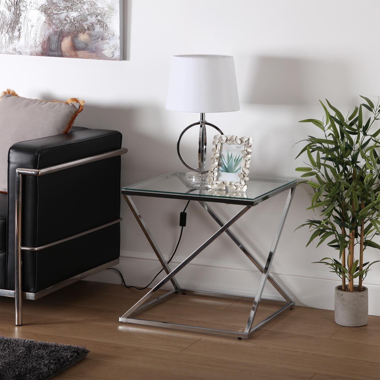 Versa Trento Mesa Auxiliar para el Salón, la Habitación o la
