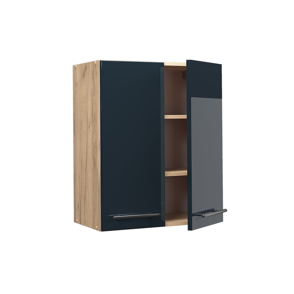 Vicco Elément haut de cuisine Fame-Line, Bleu foncé brillant, 60cm - 4