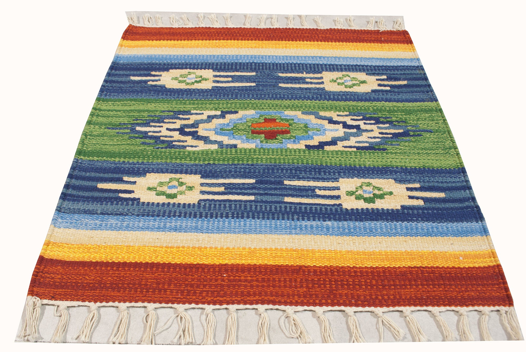 Kilim nadający się do prania w pralce, 100% bawełna, 50x50 cm