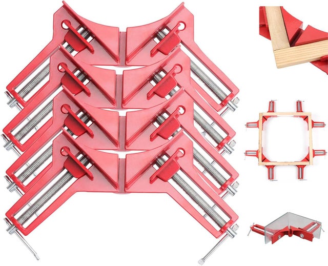 Morsa Angolare 90° Per Saldatura - Morsetto Ad Angolo In Ghisa, Fissaggio Al Banco, Larghezza Ganasce 100mm - Foto 11