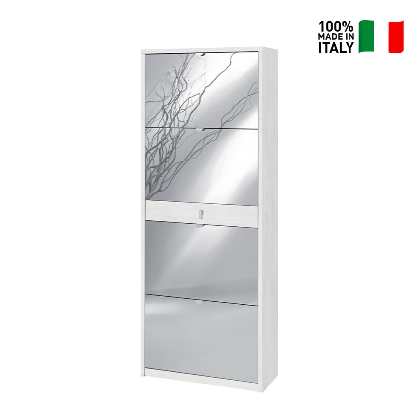 Meuble à chaussures en isorel Blanc 20 paires maximum - 2