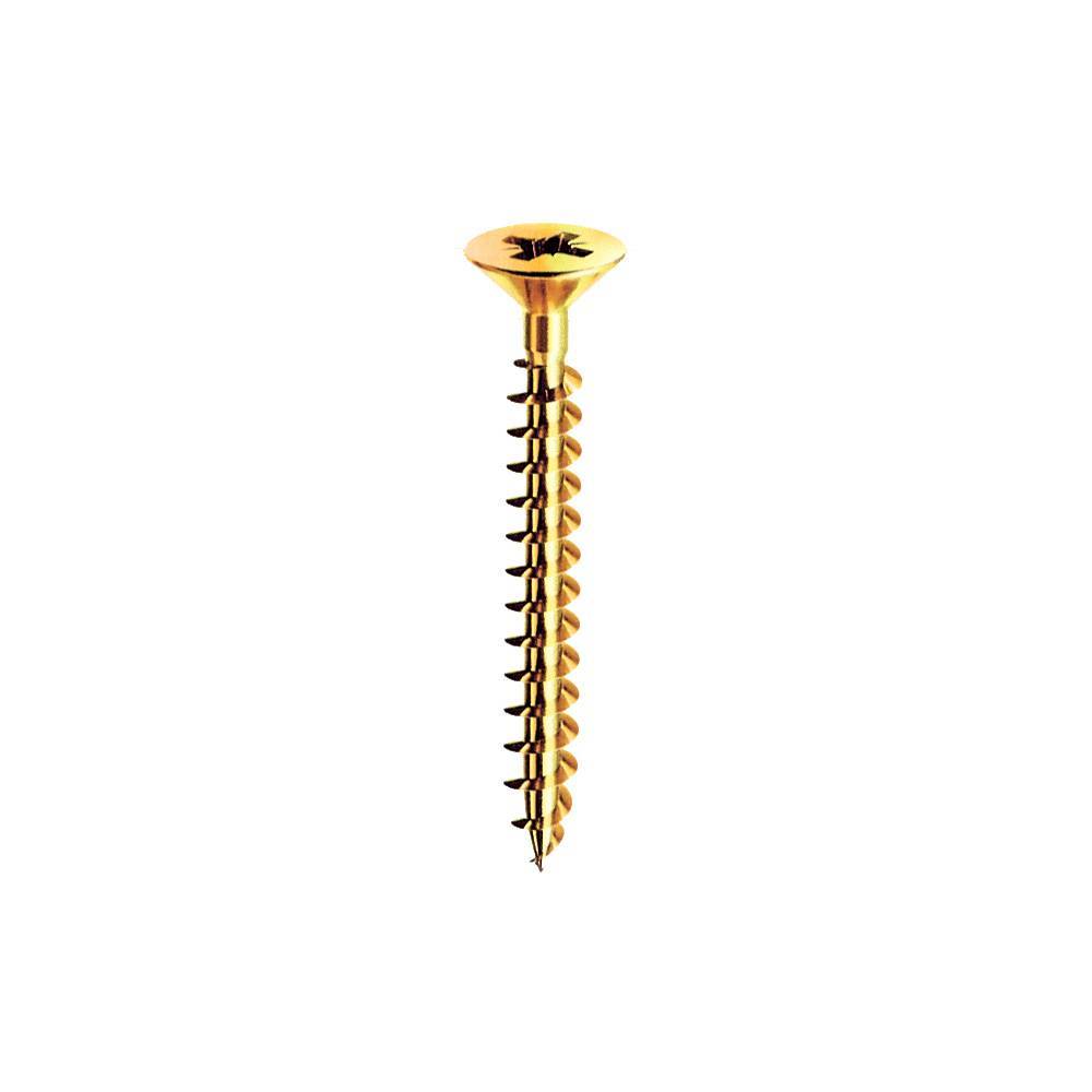 Ensemble de 5 Vis en Acier Étainé pour Bois 5x80mm | Leroy Merlin