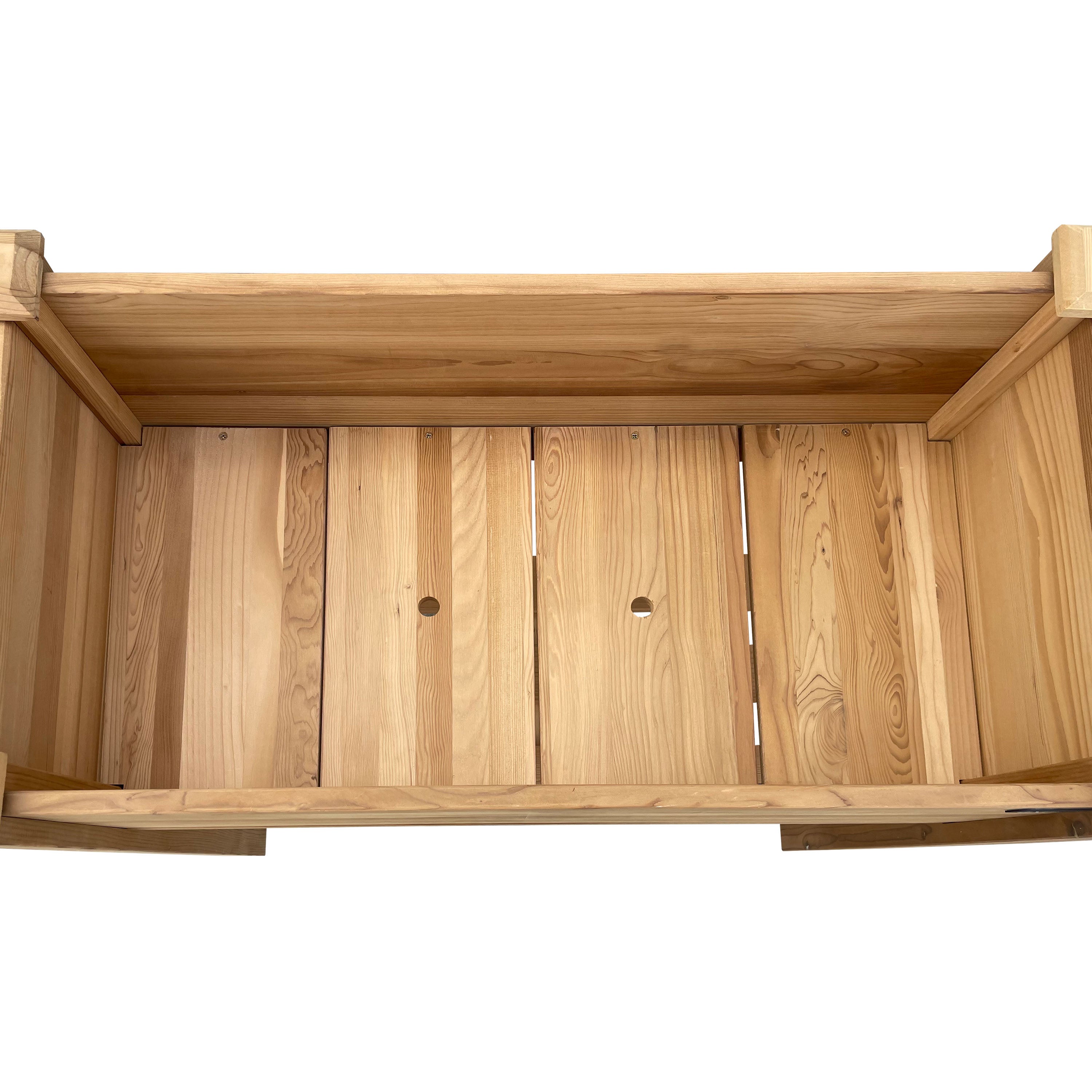 Axi Ari Table De Culture Avec Etagère De Rangement, En Bois, Marron | Potager Surélevé / Jardinière, Légumes Pour L'Extérieur / Jardin / Balcon / - 7