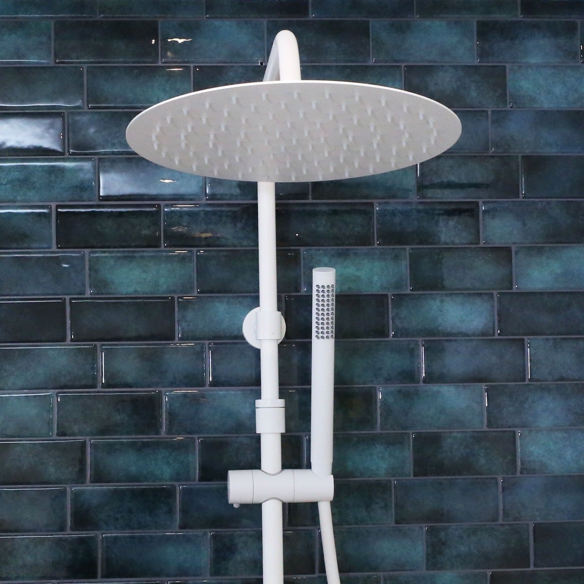 Luisa II colonne de douche thermostatique blanche - 5