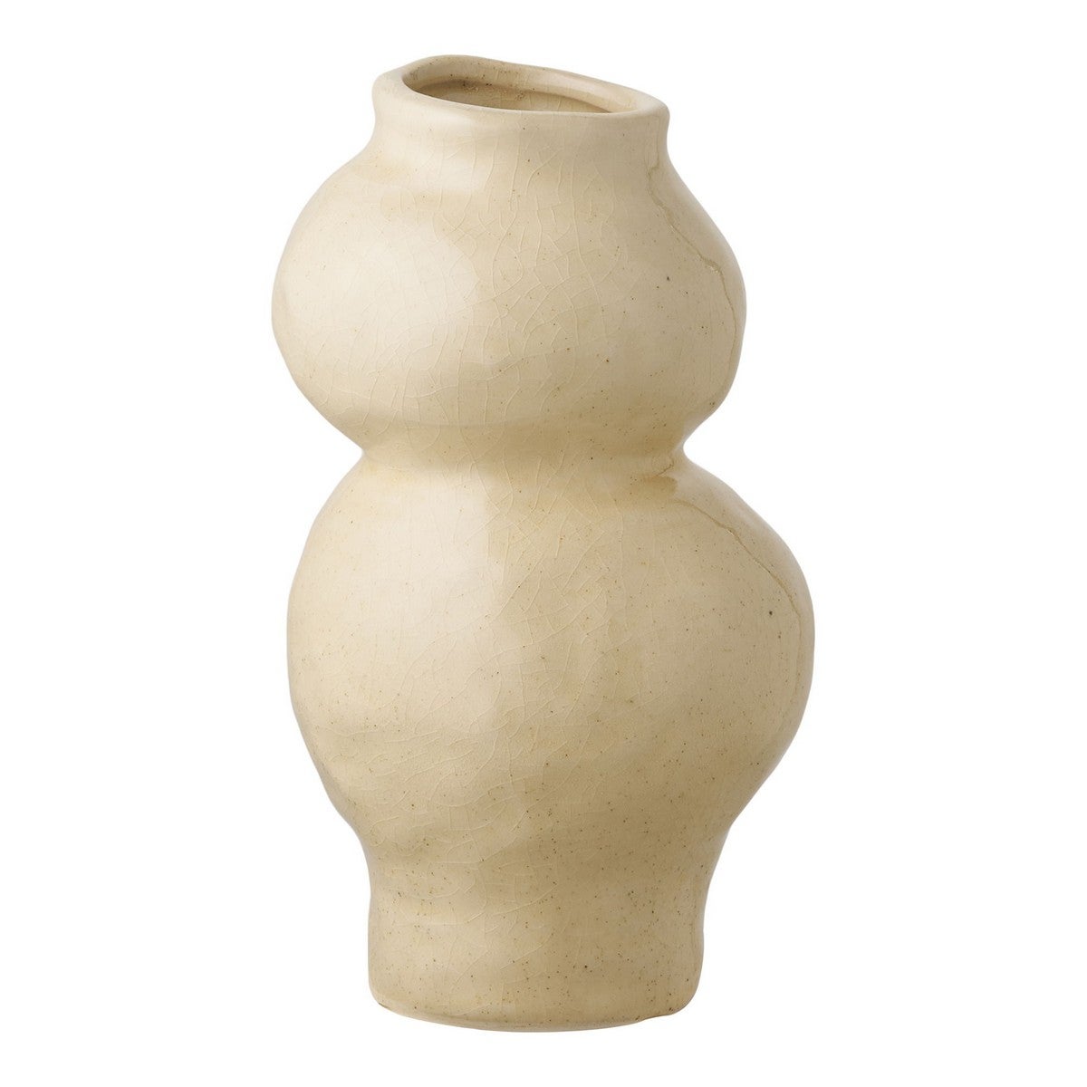 Wazon Dekoracyjny HN10, Ceramika, Beżowy, Seven Design
