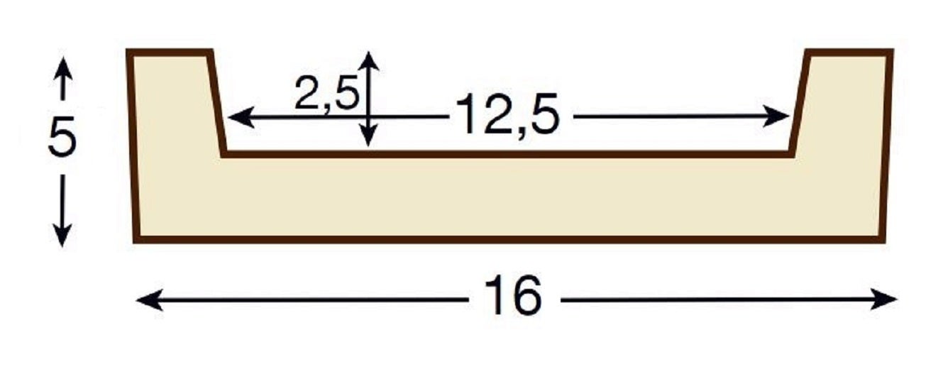 Viga Imitación Madera 16cm de ancho x 5cm de alto x 3m de largo color Nogal decorativa de poliuretano VU0011-N - 4