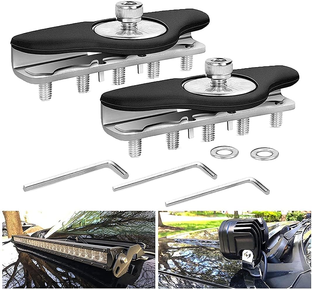 Nilight Lot de 2 supports de fixation agnétiques pour barre luineuse Nilight Lot de 2 supports de fixation agnétiques pour barre luineuse