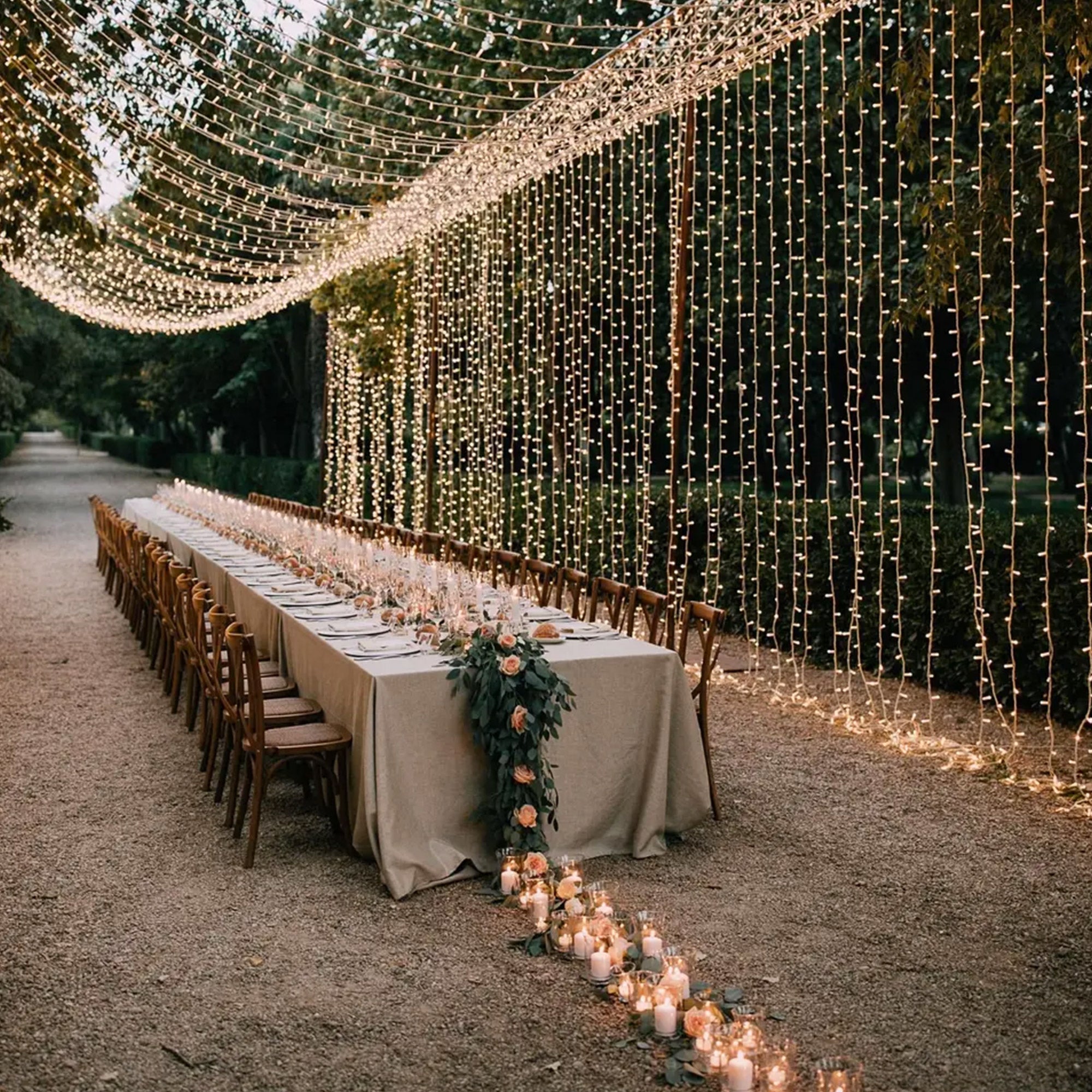 Guirlande Lumineuse 12m Câble Transparent 100 Leds Blanc chaud - 3