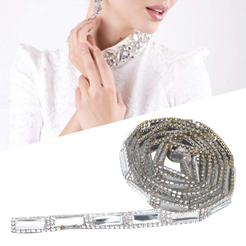 Ruban Thermocollant Strass Et Perles - Motif Ethnique 02 - Multicolore - Neuf DIY