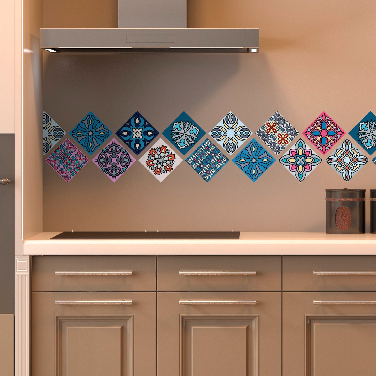 12 adesivi piastrelle di cemento Australia - Sticker adesivo - adesivi murali - 12stickers10x10cm - 4