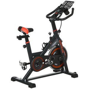 Cyclette Nera 201 Con Cardiofrequenzimetro E Cintura - Per Allenamento Fitness A Casa, Resistente E Regolabile