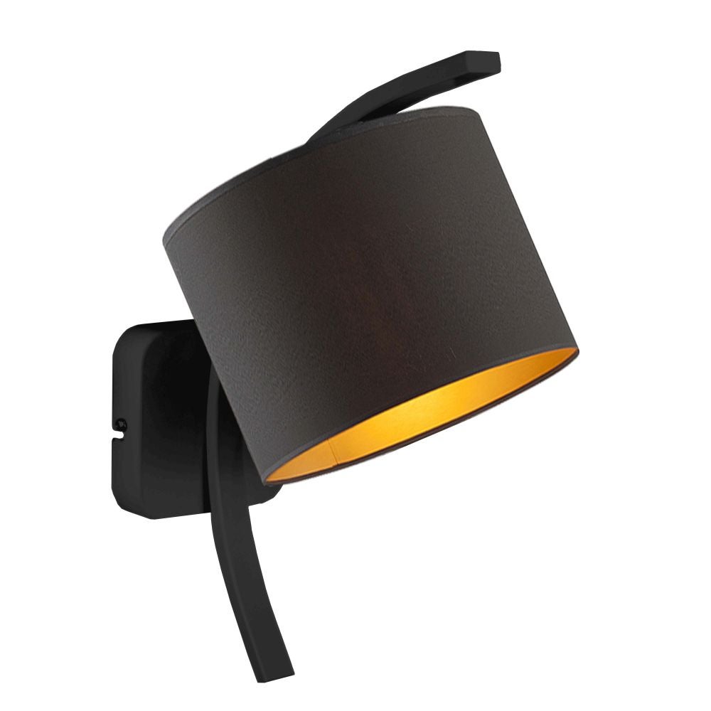 Kinkiet lampa ścienna lampa na ścianę z abażurem walec MOON