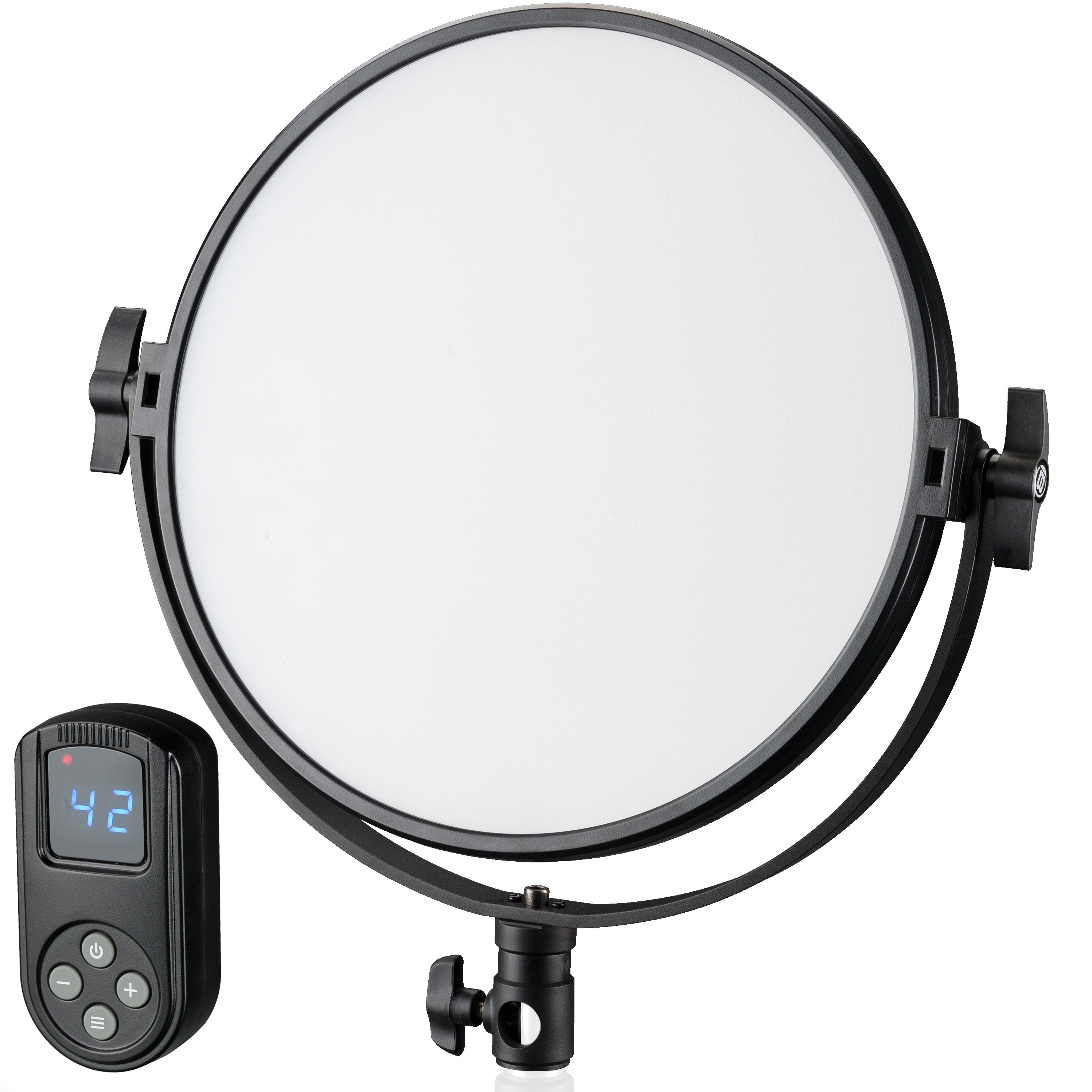 Bresser br-s60b luz led panel redonda bicolor de 30 cm de diámetro