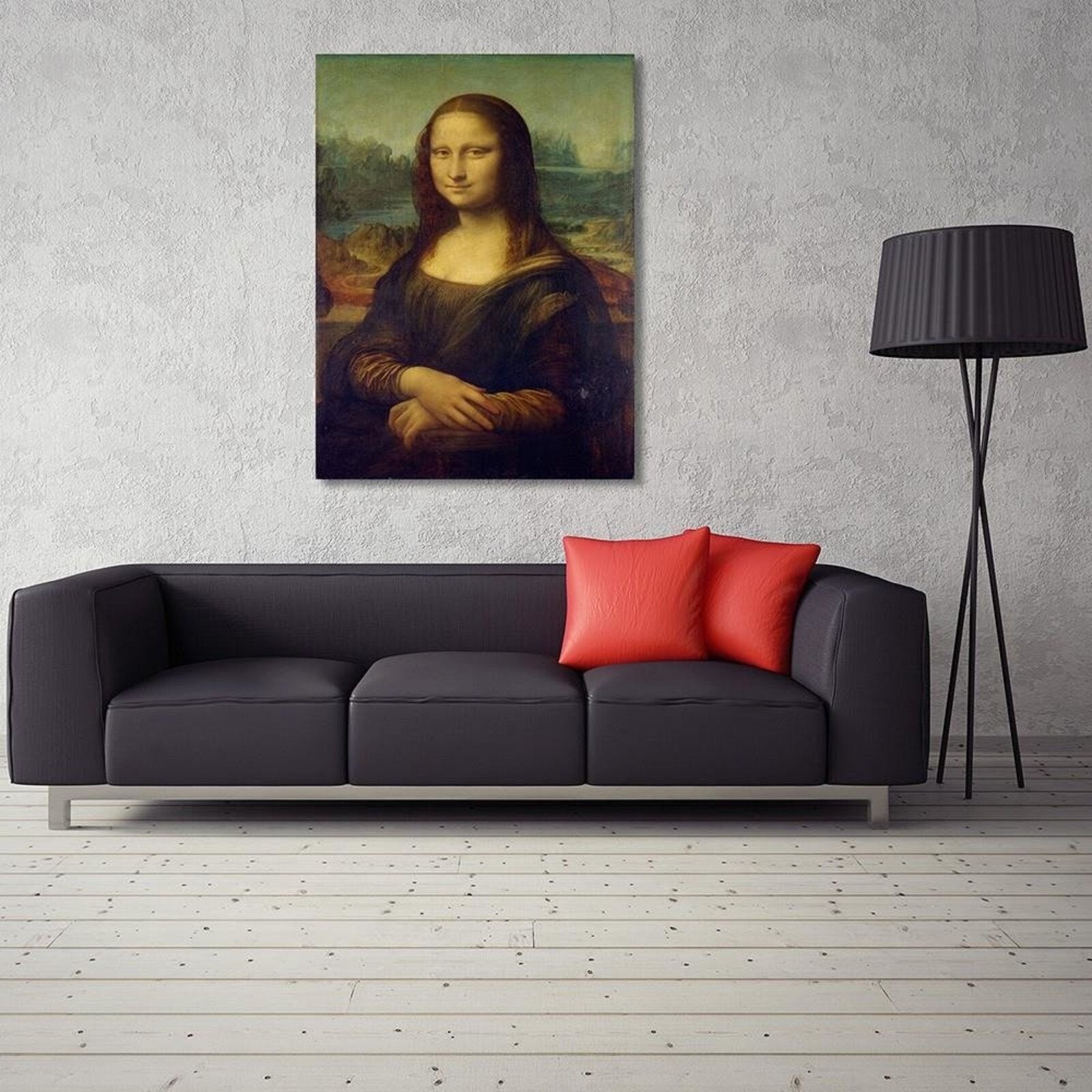 Tableau reproduction photo de leonardo da vinci - mona lisa - 70 x 100 cm - 3
