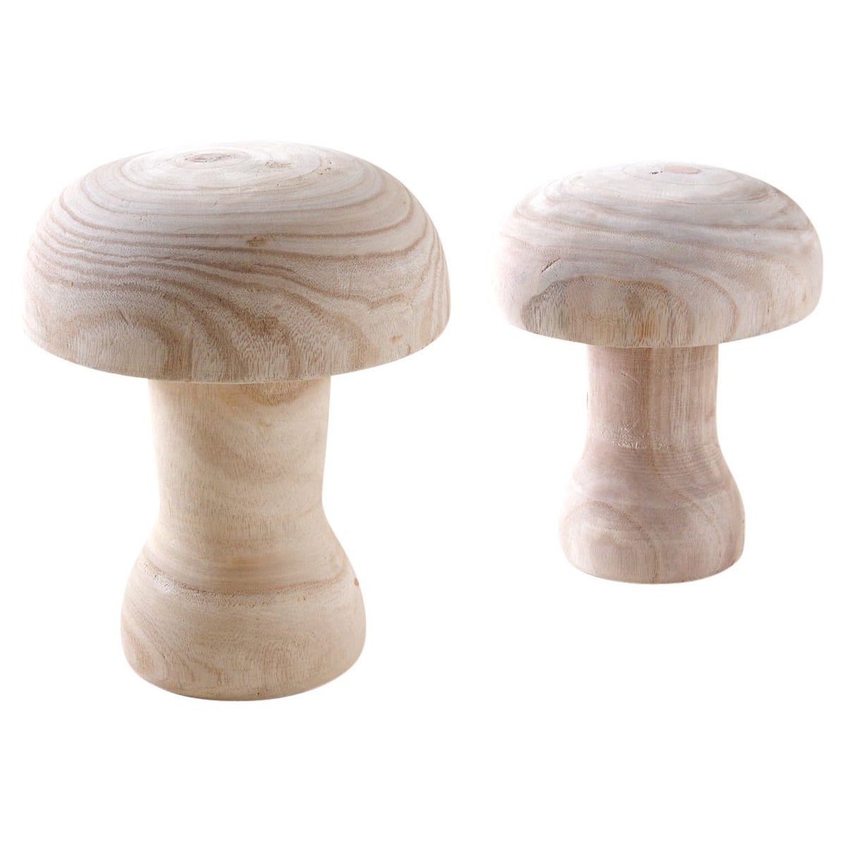 32 hongos de madera sin terminar, setas de madera natural de 32 hongos de madera sin terminar, setas de madera natural de