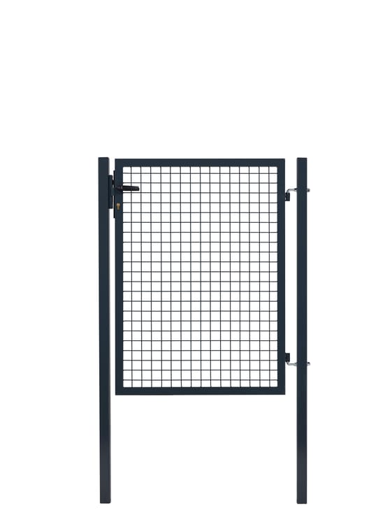 Portillon grillagé Garden+ gris, l.100 x H.125 cm - 3