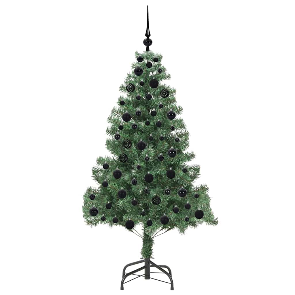 Sapin de Noël | Arbre de Noël avec 300 LED avec support Vert 180 cm PVC - 4