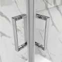 Cabine De Douche Noire 90x90 Cm H.180 Portes Pivotantes Verre 6mm Transparent Sofia Black Cabine De Douche Noire 90x90 Cm H.180 Portes Pivotantes Verre 6mm Transparent Sofia Black