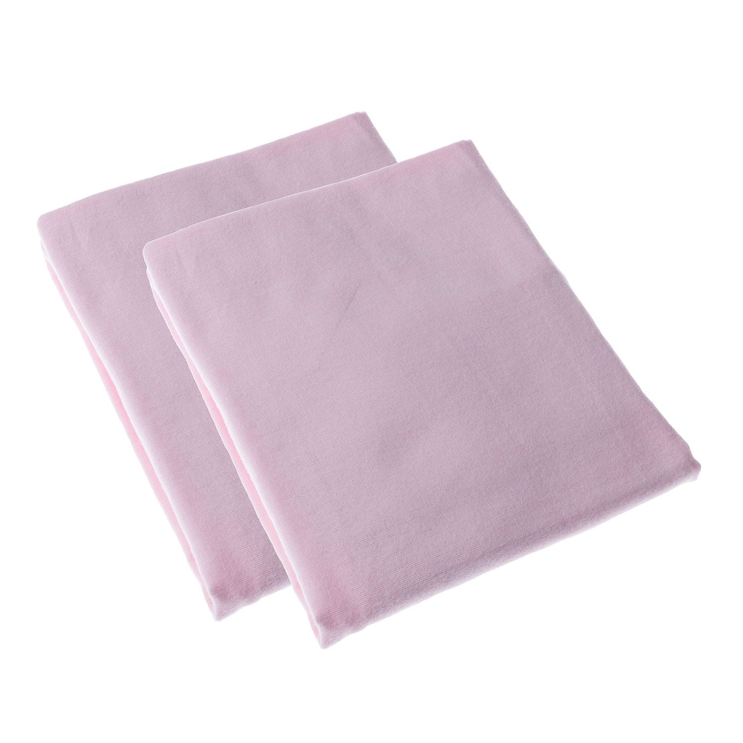 Lot De 2 Draps Housse Bébé 60x120 Cm - Percale Coton 330 Fils Homescapes Blanc