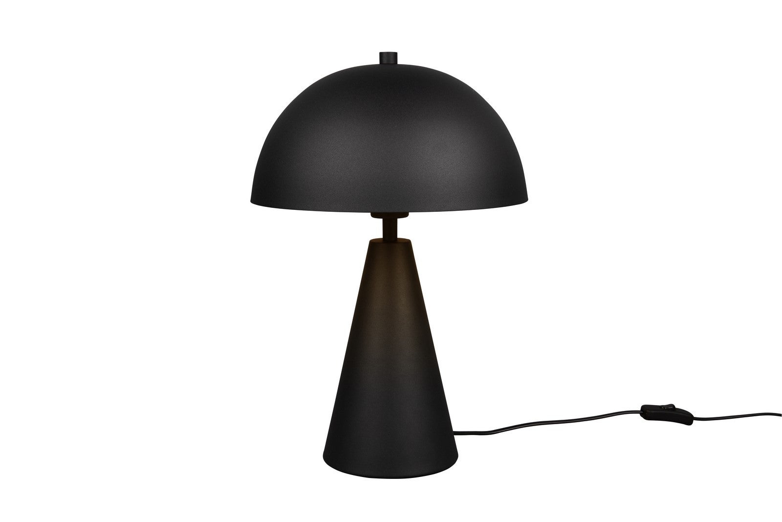 Lampa stołowa minimalistyczna czarna grzybek do sypialni 1xE27 40W ALFIE Trio