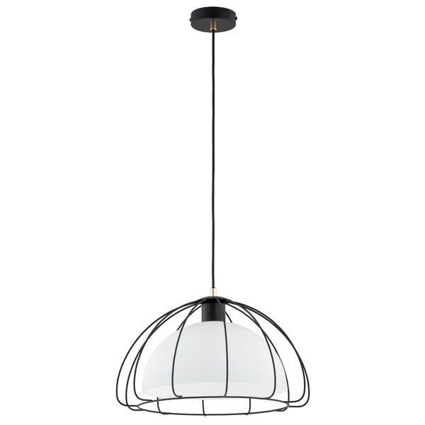 Lampa wisząca Nersy czarno-złota 1xE27x15W nowoczesna wym: 85 x 40 x 40 cm metal Alfa