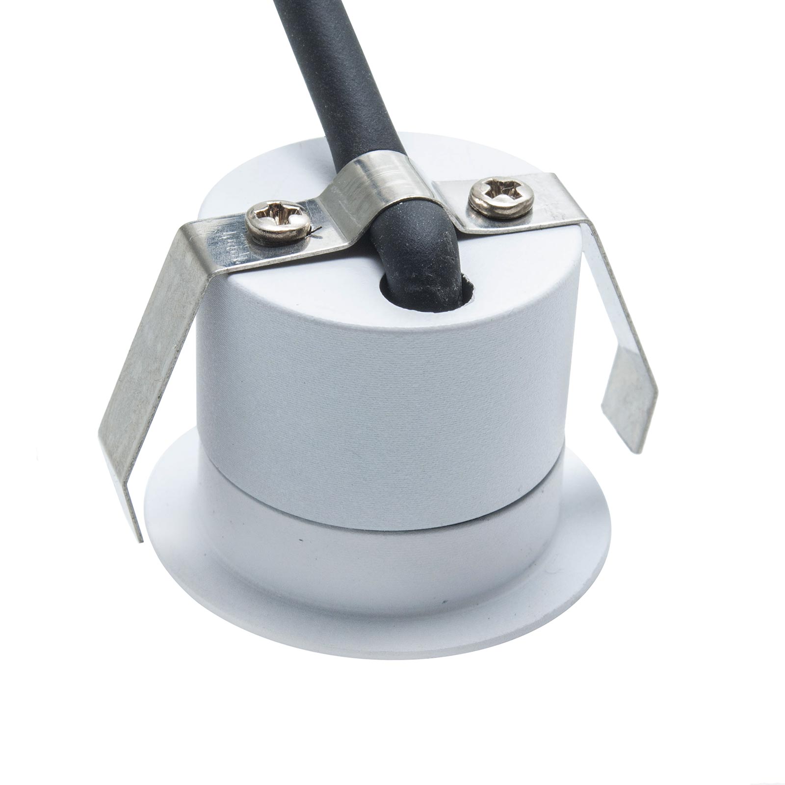 Mini faretto bianco incasso LED 3W CCT da 2700K a 4000K luce SPOT 26 gradi box doccia bagno IP44 vetrine espositori RA90 - 3