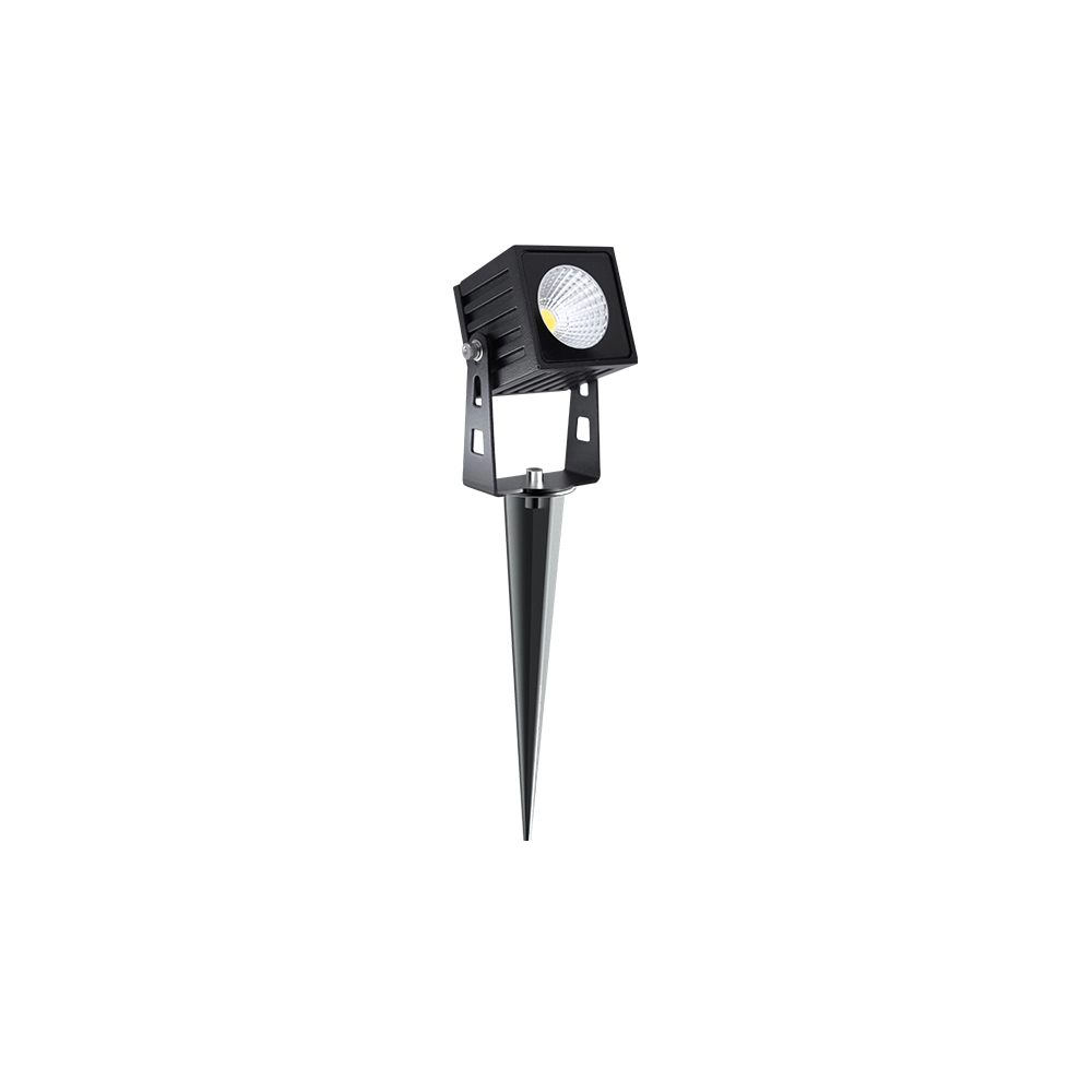 ZAS Beneito 7W IP65 kwadratowy reflektor LED, kolor czarny