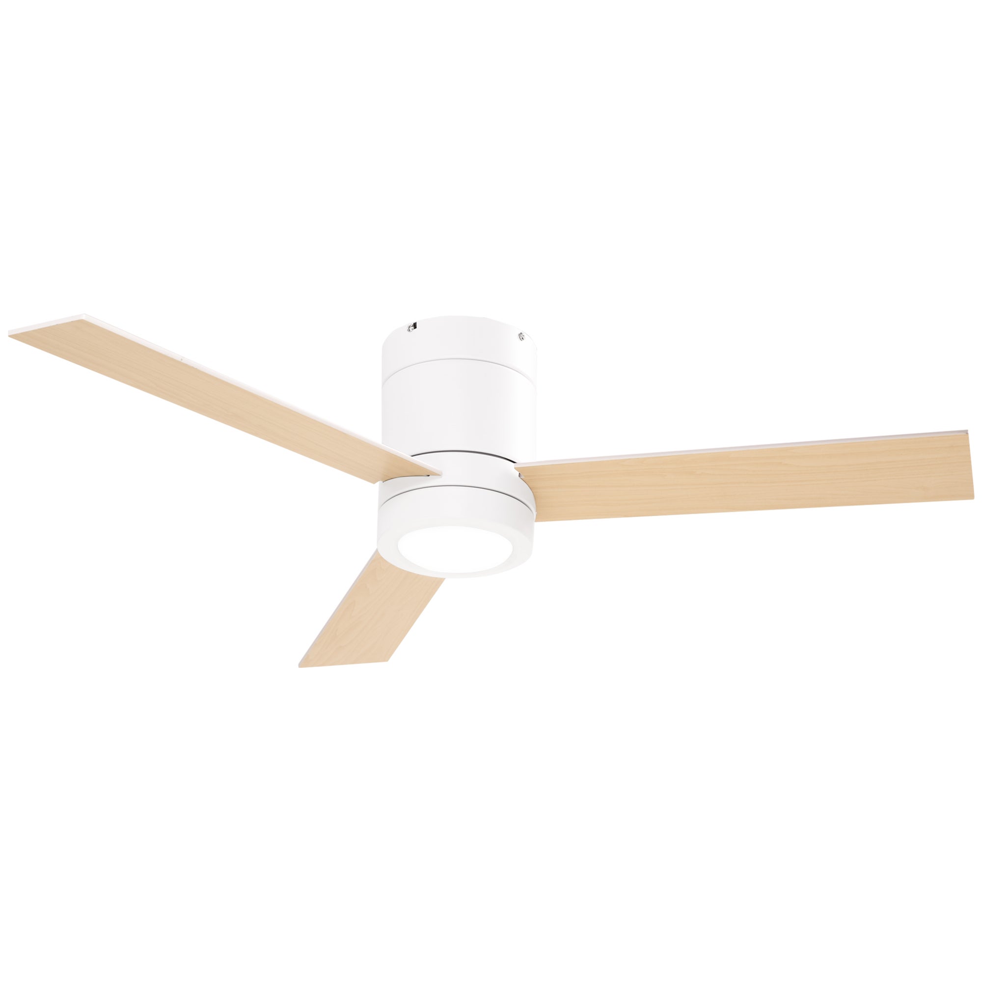Ventoinha de Teto HOMCOM Branco Metal, MDF e Vidro Ø112x25cm - 2