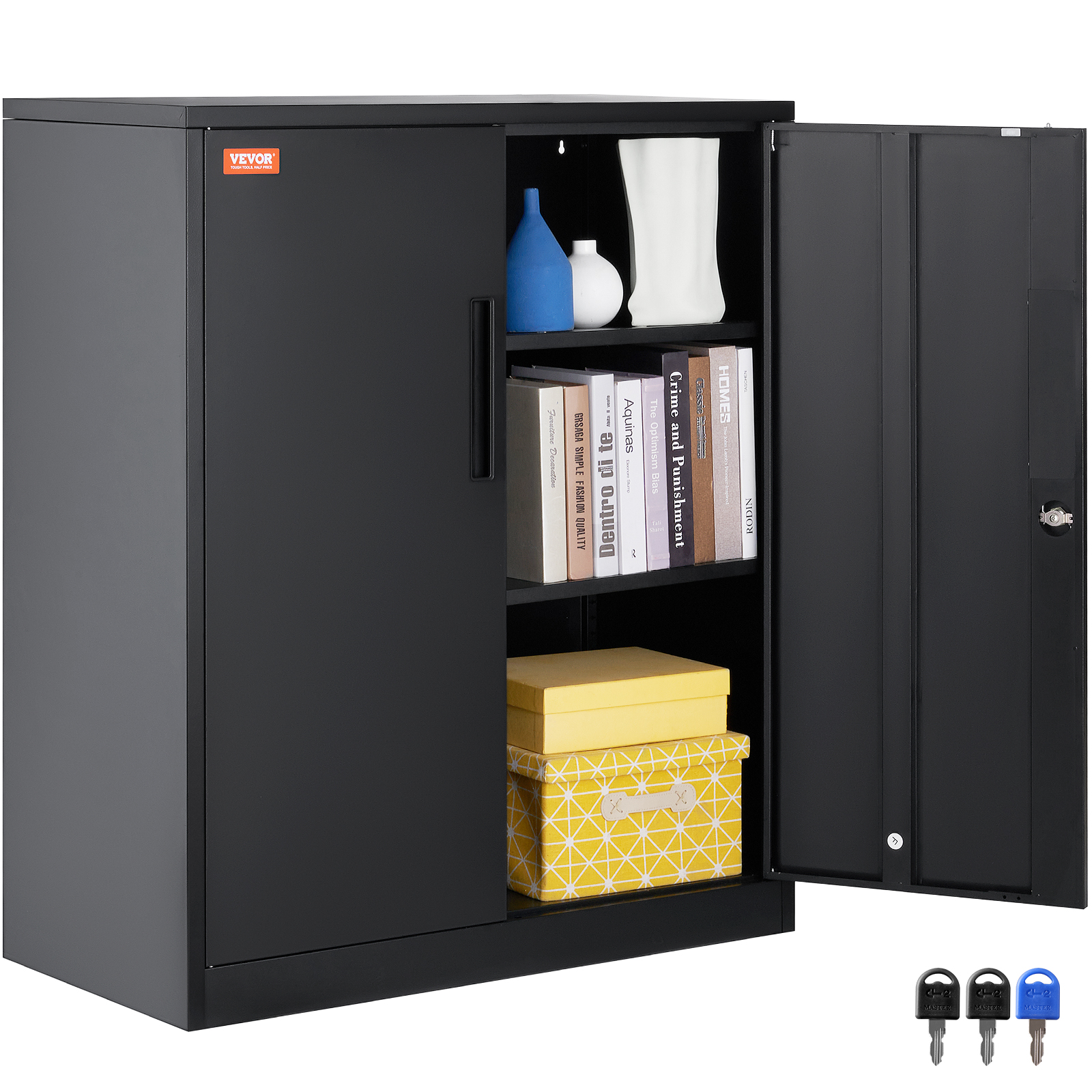 Boîte Rangement Métal 5 Tiroirs Verrouillable - Alliage Aluminium, Format A4, Pour Bureau, Archives, Outils