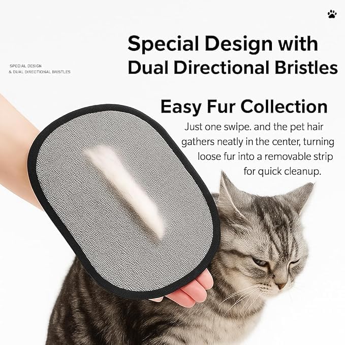 Gants anti-peluches lavables pour enlever les poils d'animaux et les vêtements et meubles réutilisables - 4