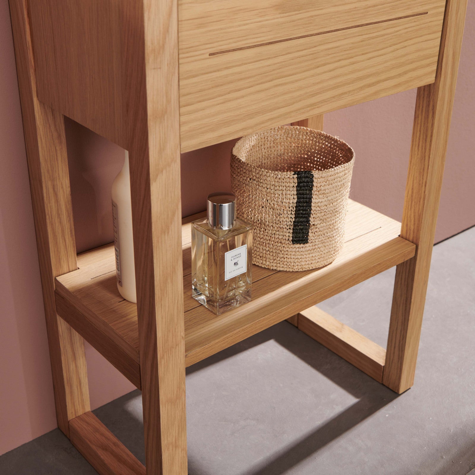 Meuble lave-mains ATOLL avec vasque blanche + miroir - 6