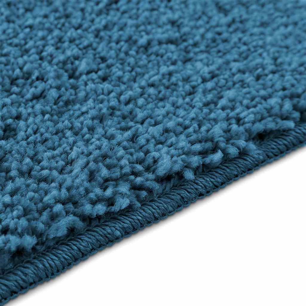 Ensemble de tapis de bain antidérapants, 2 pièces, en PP bleu, 50 × 50 cm - 8