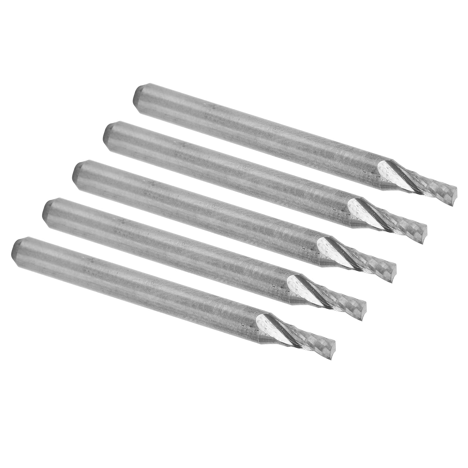 Lot De 5 Fraises Carbure Tungstène 3.5mm HRC55 - 4mm Tige 50mm Pour Aluminium Cuivre Métal