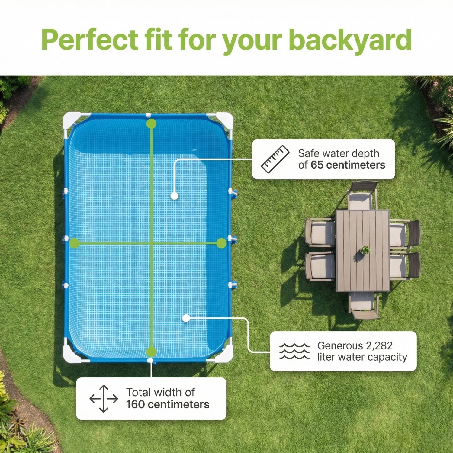 Intex Piscina com estrutura Retangular - 260x160x65 cm - 7-peças S39 ...