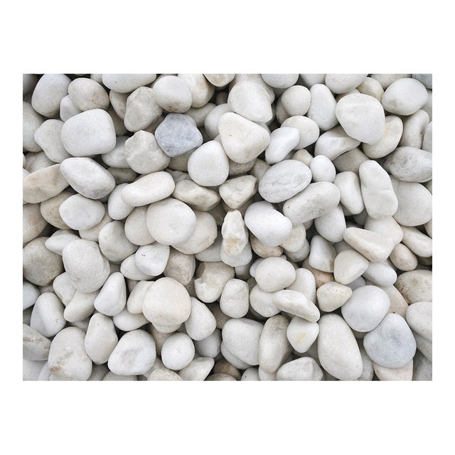Galet marbre blanc pur 40-60 en sac de 20kg