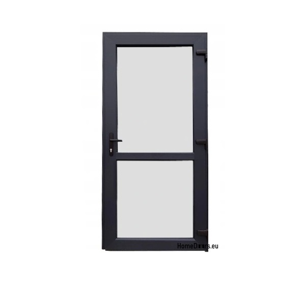 Drzwi zewnętrzne PVC 90/200 antracyt prawe