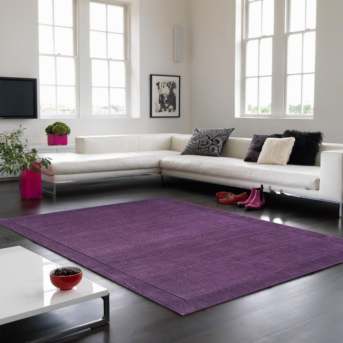 Tapis uni pure laine tufté CANDY 120x170 cm - 2